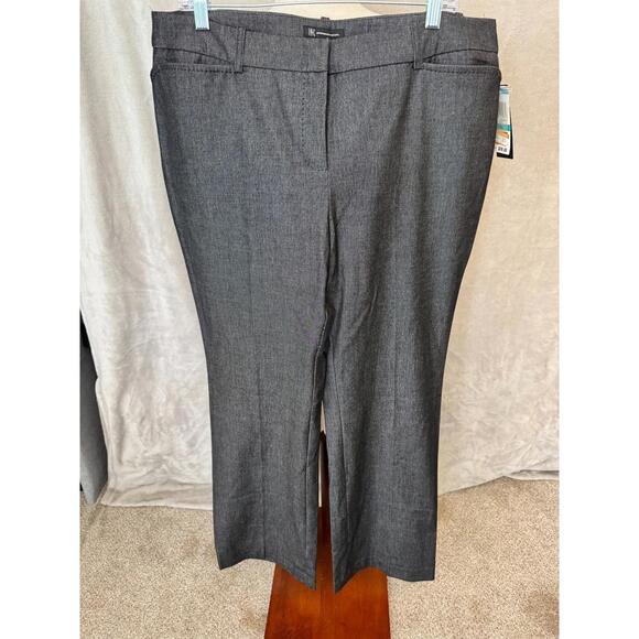 INC International Concepts Wide Leg Trouser Pants Women’s 16 Black Mid Rise NWT - Picture 1 of 6